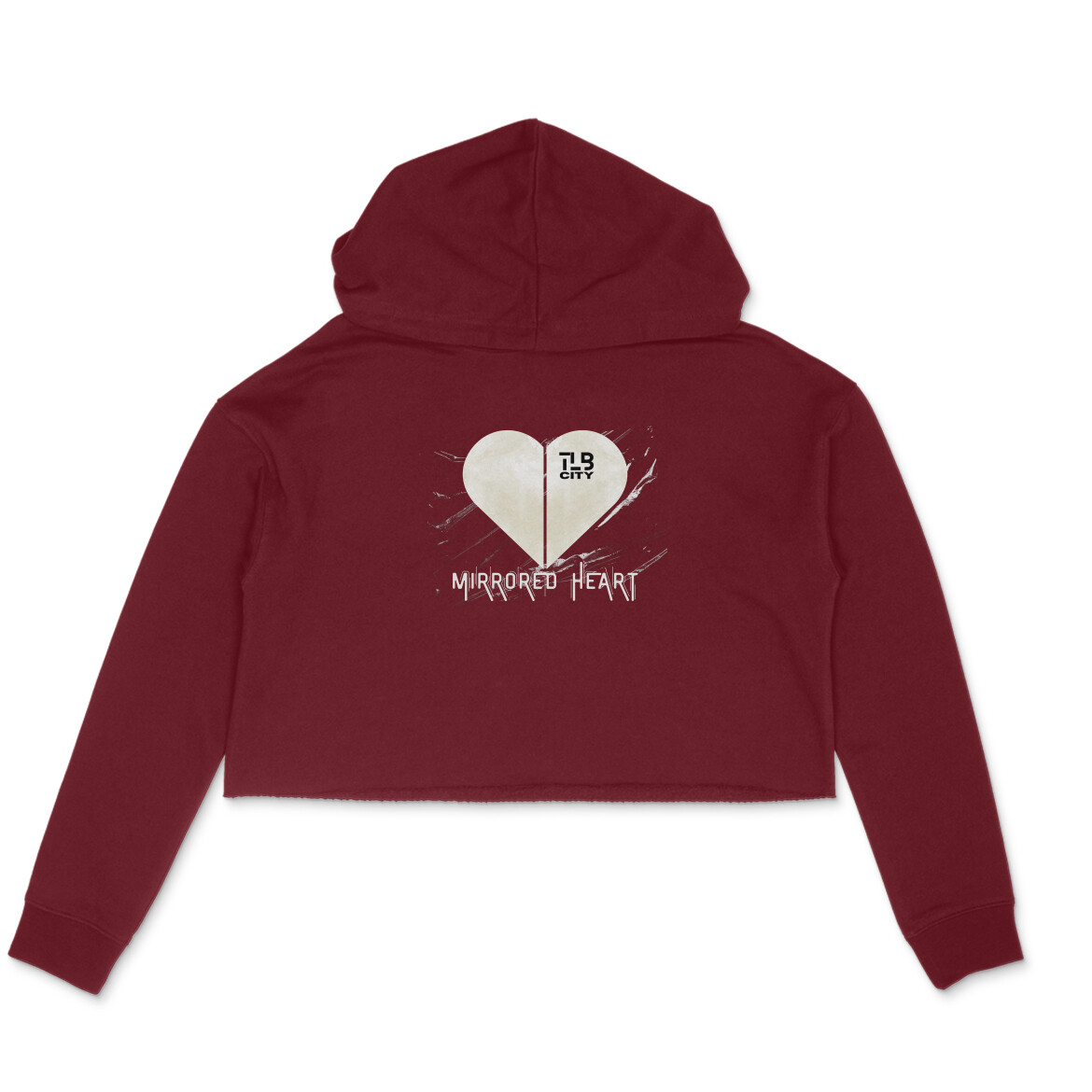 Maroon XS Crop Hoodie