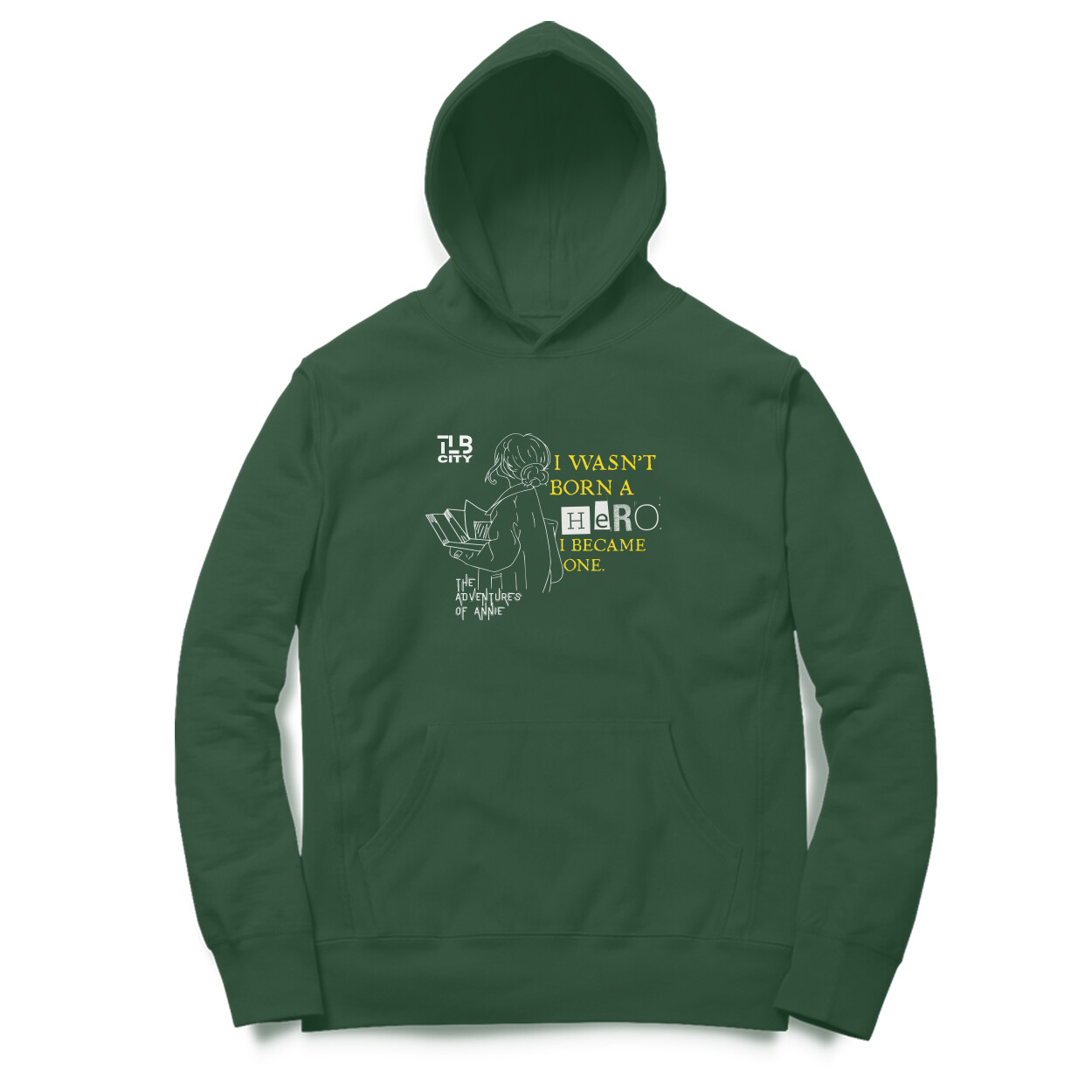 Olive Green L Hoodie